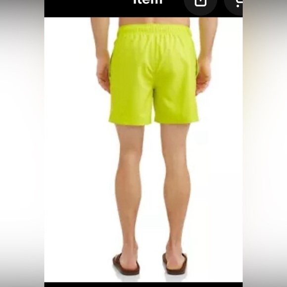 George Men's Bright Yellow Swim Trunks Size 3XL (48-50) Slight flaw Grandpa/Dad - Picture 1 of 16